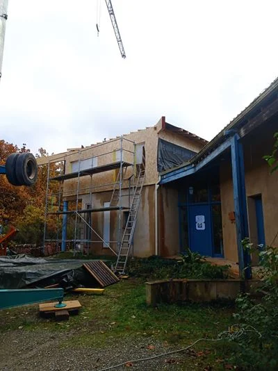 Surélévation bois brûlé Shou Sugi Ban - Toulouse